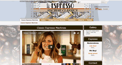 Desktop Screenshot of espressomachineclassics.com